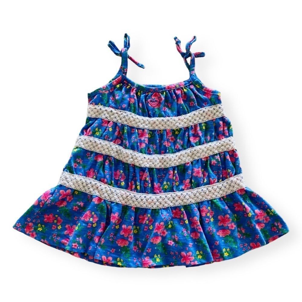 Roxy Girl Floral Dress and Bloomers Set Size 18 Months